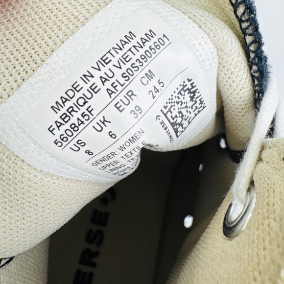 Converse Chuck Taylor All-Star Lift Platform Shoes Black & White Women's Size 8 - Picture 12 of 12